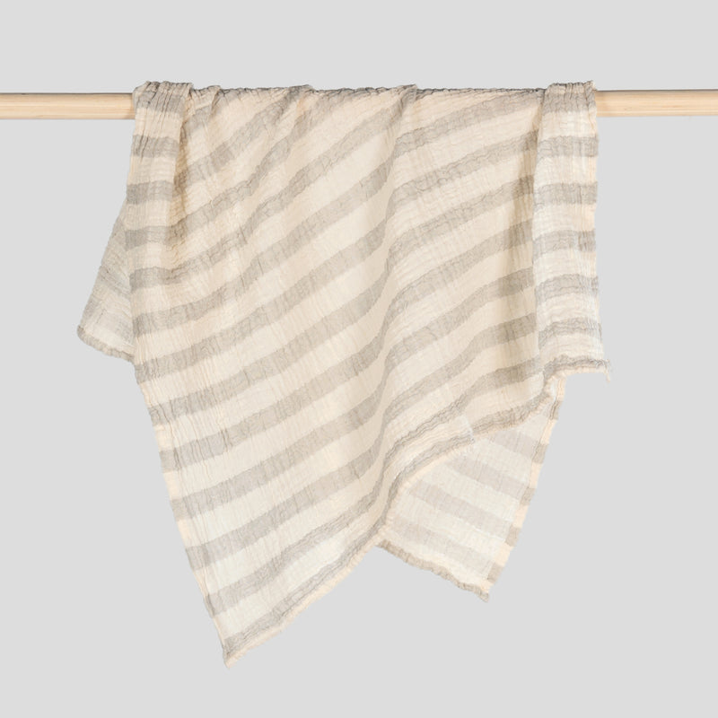 Load image into Gallery viewer, Baby Muslin Blanket : Sailor Grey
