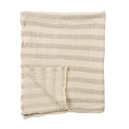 Baby Muslin Blanket : Sailor Grey