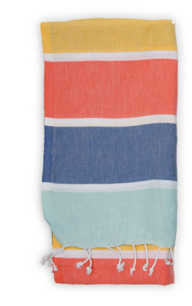 Turkish Towel : Thick Stripe, Warm