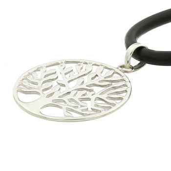 Load image into Gallery viewer, Multi Branch Tree of Life Pendant, Large, Sterling Silver
