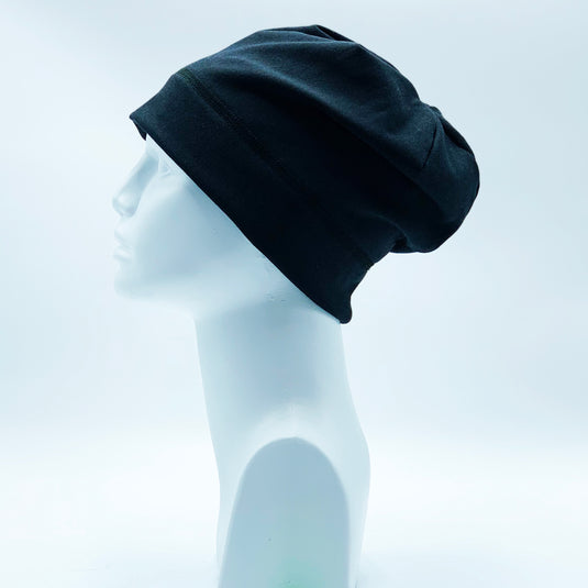 Reversible Bamboo Pompom Winter Hat, Print 206