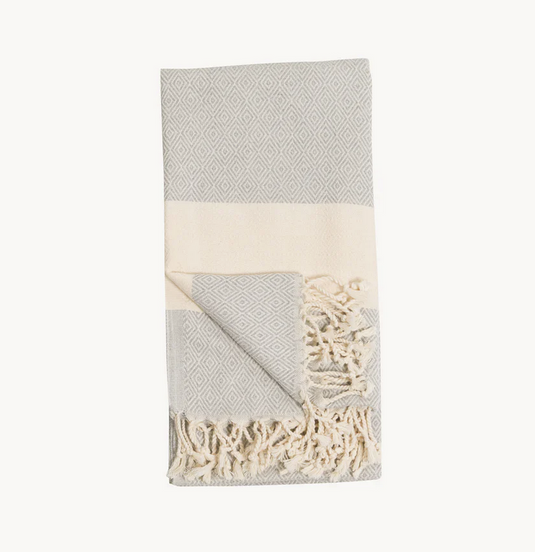 Turkish Towel in Diamond in Mist