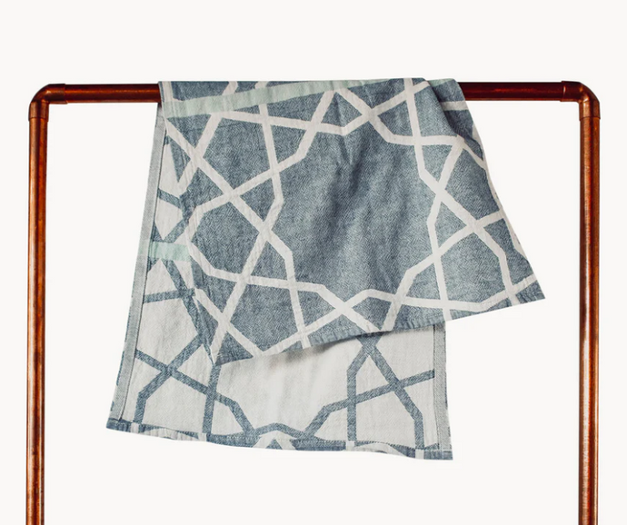 Tea Towel : Mosaic in Blue