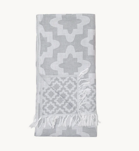 Turkish Towel : Palace in Grey