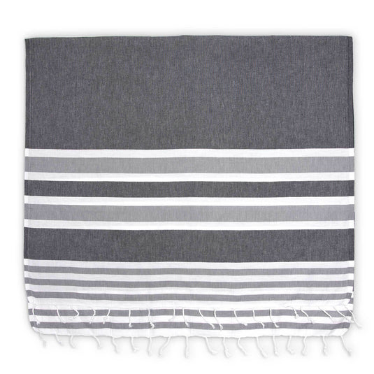 Turkish Towel : Ariel in Black