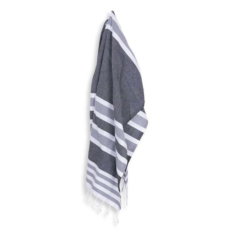 Load image into Gallery viewer, Turkish Towel : Ariel in Black
