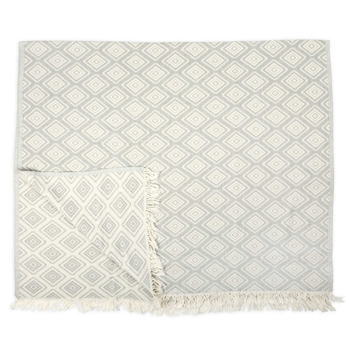 Turkish Towel :  Pyramid Light Grey